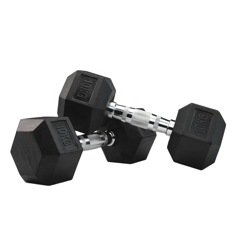 

China Shandong Workout Equipment 22.5kg Hex Dumbbell Gym Dumbbell Set, Black
