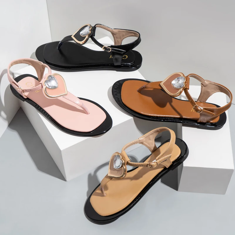 

Spring summer autumn Fashion Girls Sandals Shoes Flat Open Toe Ladies Casual Transparent Sandals For Women