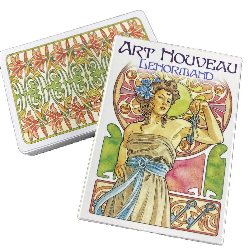 

New Tarot Cards Oracles Deck Art Nouveau Lenormand Oracles Cards For Women Girls Board Game