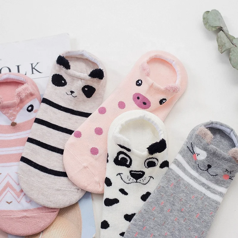 

Women Sock Lovely Funny Cartoon Animals Ear Boat Sock Cute Girls Socks