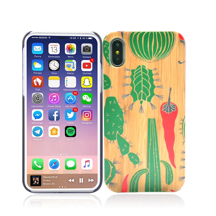 

New Custom Print Phone Case Cellphone Cases Wooden Case For iPhone