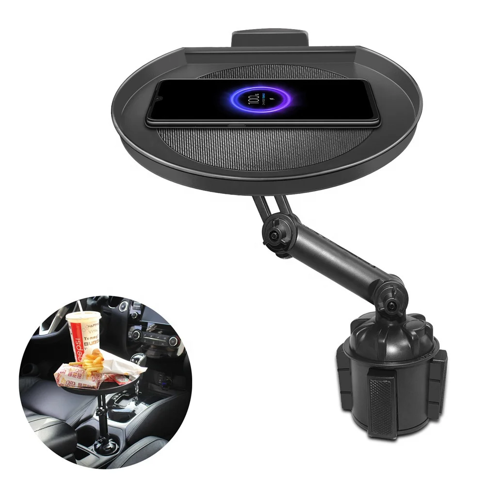 

Wireless charging tray car mobile phone holder Multi food holder