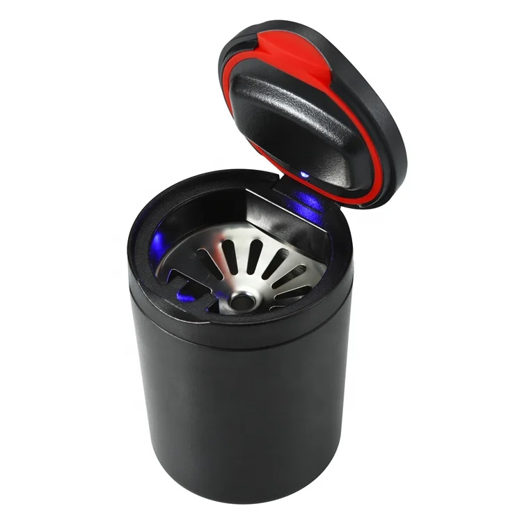

Custom logo 2 in 1 stainless steel electric ashtray with lighter for car