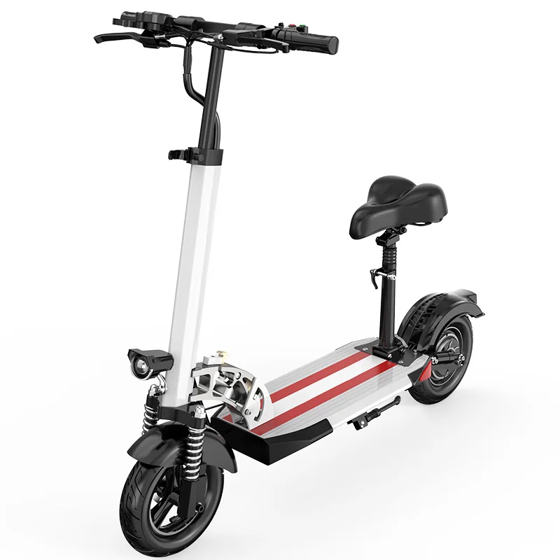 

10 inch off road Rear disc brake 48V 15AH fat tire electric scooter with seat