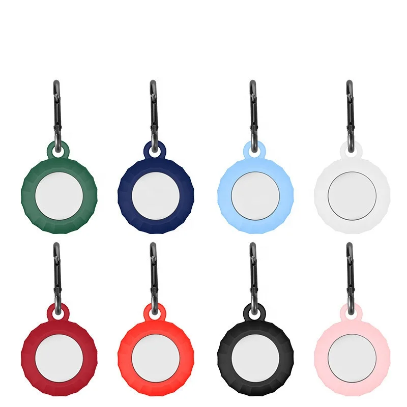 

Silicone Case for Airtag Cover with Keychain for Locator Tracker Protector, Multi-color, can be customized