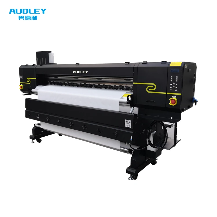 

Industrial 1900mm inkjet dye Sublimation Digital Cotton Fabric printer Printing Machine China with auto winding system