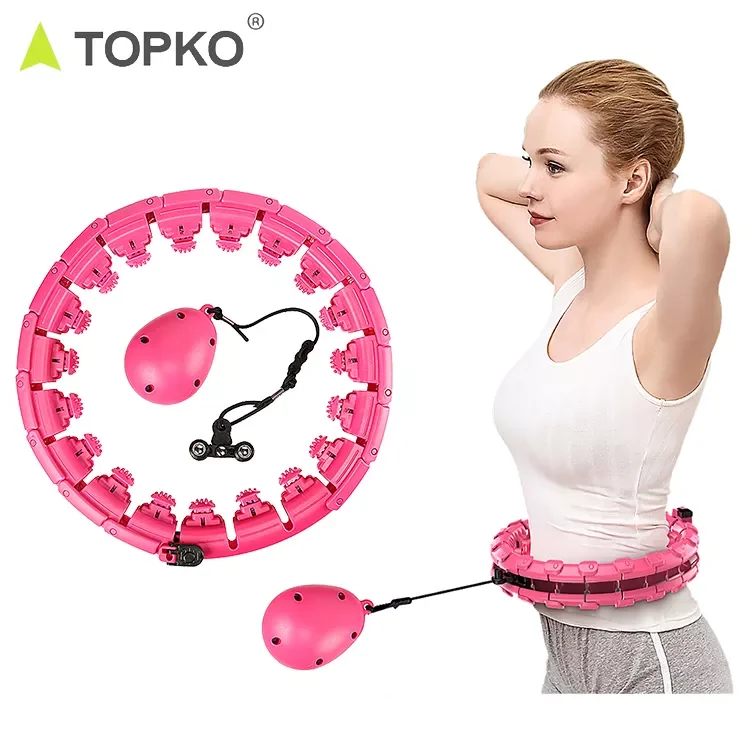 

TOPKO Adults  Weighted smart hoola hoop Detachable Intelligent Hula Ring Hoop With Counter, Custom