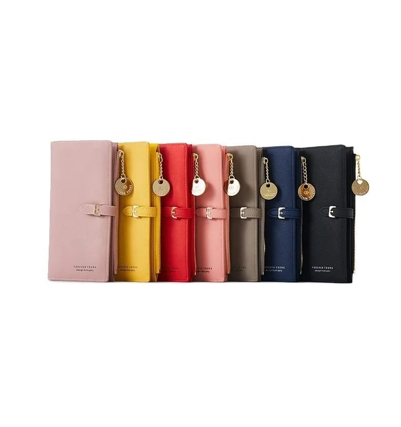 

Casual Wallets 2021 New Hot Selling Pu Fashion phone Pockt Card Holder Short Zipper Women Wallet large capacity, Customized