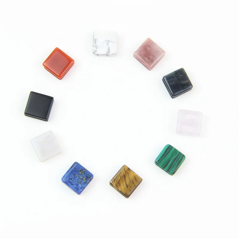 

Pasirley Wholesale High Quality Square Natural Stone Beads Cube Gemstone Beads For Bracelet Jewelry Making