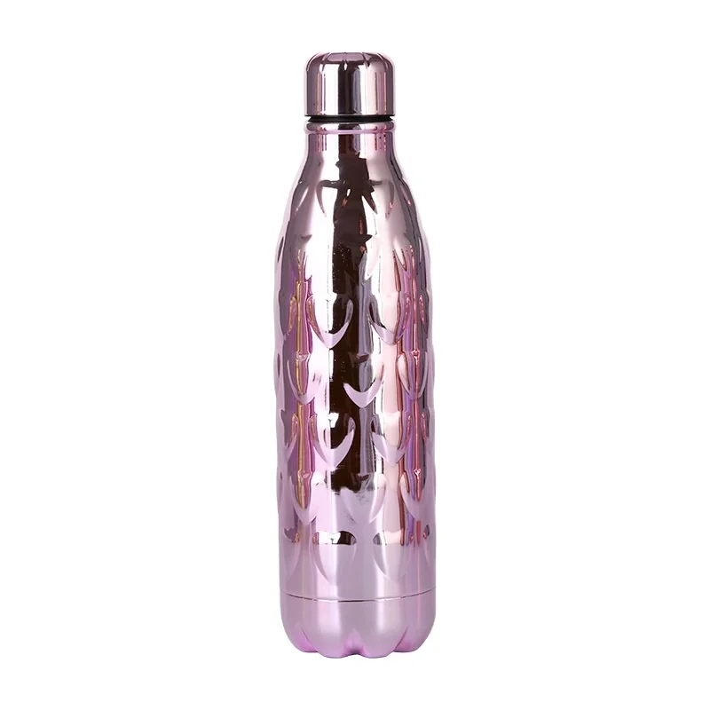 

Outdoor 16oz/500ml Stainless Steel Double Layer Small Mouth Love Coke Water Vacuum Bottle, As shown