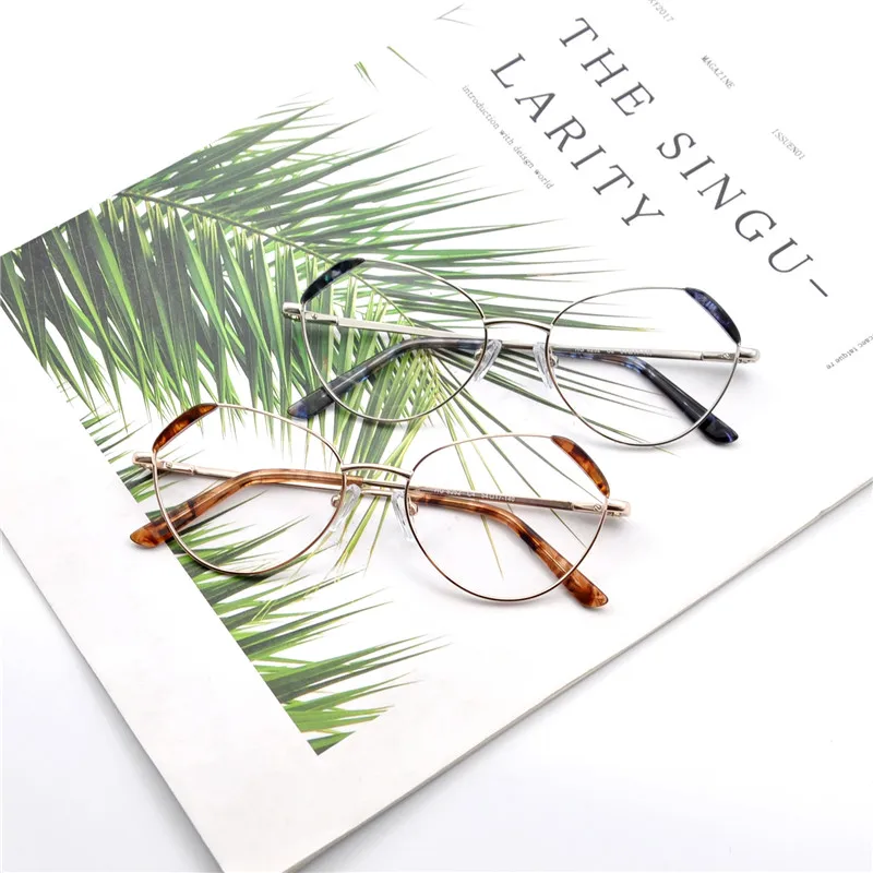 

New Custom Logo Classic Quality Eyeglasses Metal Optical Glasses Eye Glasses Frames