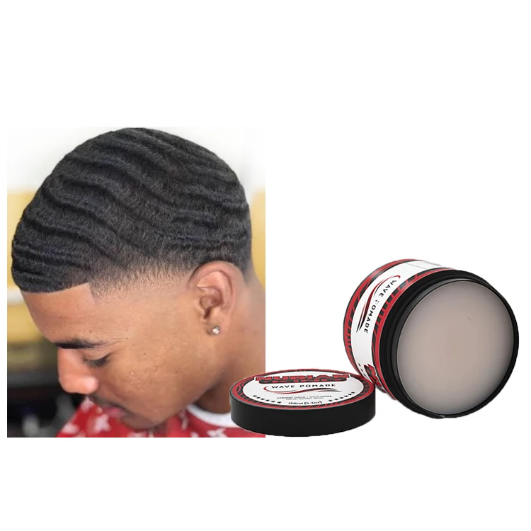 

NUBIAN KING men organic add shiny silkening 360 wave butter wave pomade natural, 10 kinds colors for clients choose