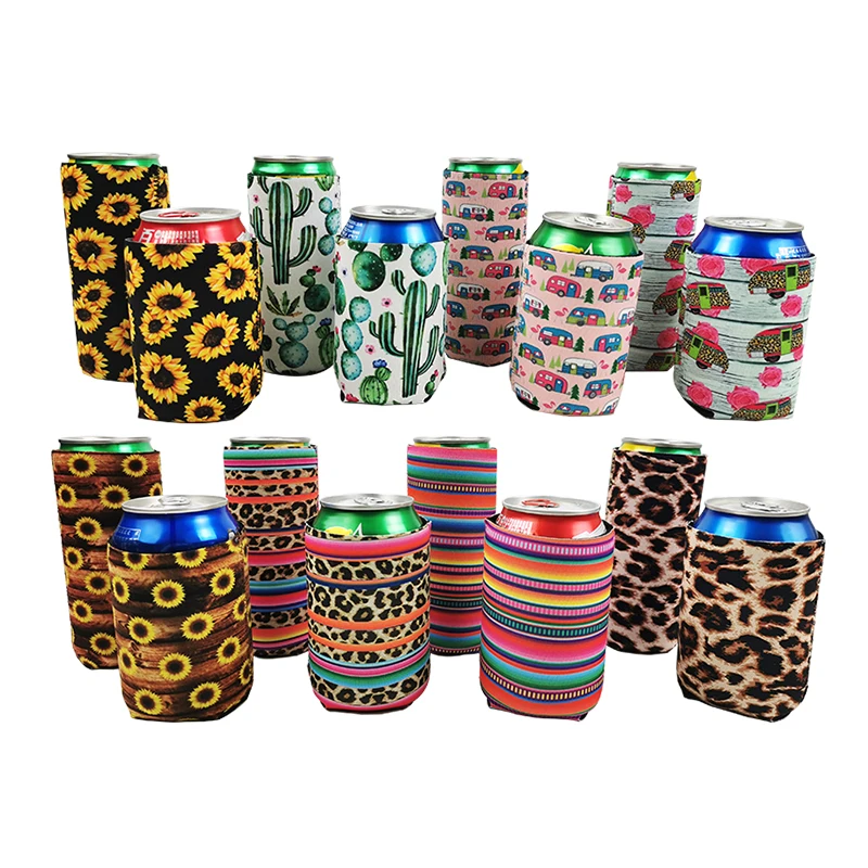 

Factory Ready To Ship Insulated 12Oz Stubbie Can Cooler Holder Beer Can coolies Neoprene Skinny Beer Coolers Can Coozies
