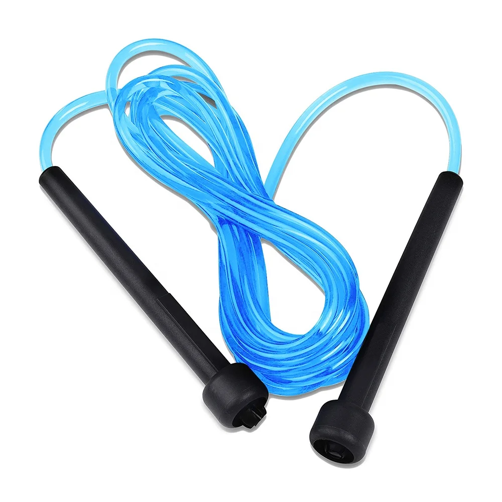 

Wholesale 2.8m PVC Fitness Durable Custom Logo Lighting Training Gym Equipment Premium Plastic Skipping Jump Rope For Children, Blue,orange,red,black,pink,etc