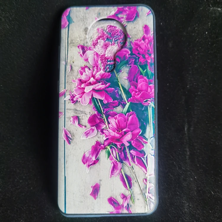 

Amazon Sale Custom 3D OEM Design Colorful Printing Matte Soft TPU Phone Back Cover Case For Micromax D321 E311 E471, Black / clear