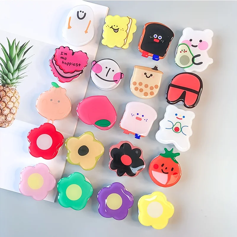 

Factory Wholesale Collapsible Flower Epoxy Cute Mobile Phone Holder popular phone socket lusury phone stand