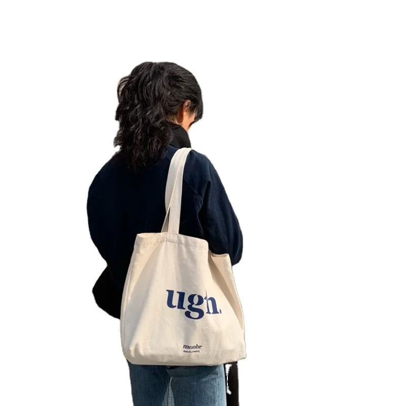 

Custom Logo High Quality Cheap Plain Recycled Cotton Shopping Canvas Tote Bag Women Hand Bag, White
