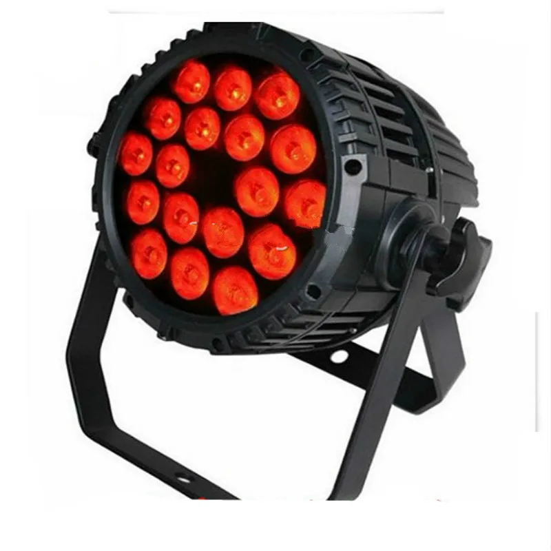 

2pcs Free Shipping Waterproof 18x18w LED Par Light RGBWA UV 6IN1 Led Par Can DMX Stage Light Outdoor Wash Light for Disco DJ