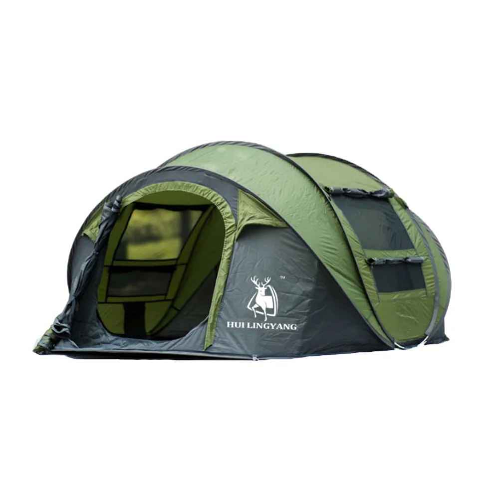 

Super Quality Outdoor Sports Supplies Quick Automatic Open 3-4 people Camping and Hiking Tent in Stock, Dark blue/army green/orange yellow