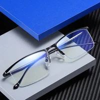 

New Arriving Fashion Optical Frame Business Men Blue Light Glasses Half Rim Eyewear