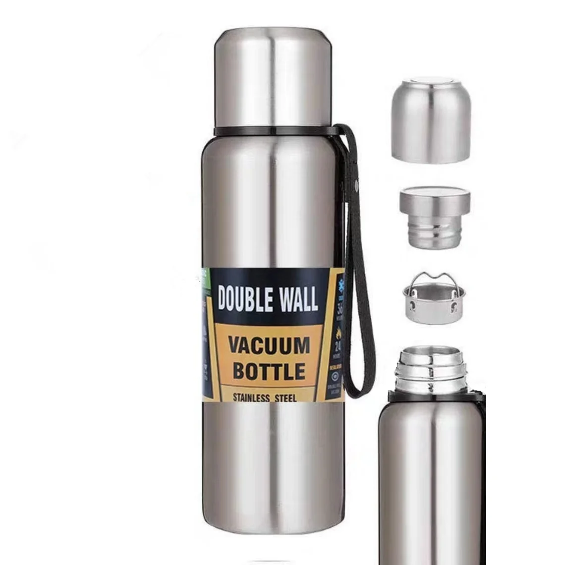 

500ml Large Capacity Stainless Steel Double Wall Thermos Bottle Outdoor Vacuum Water Flask Thermal Insulated Cup