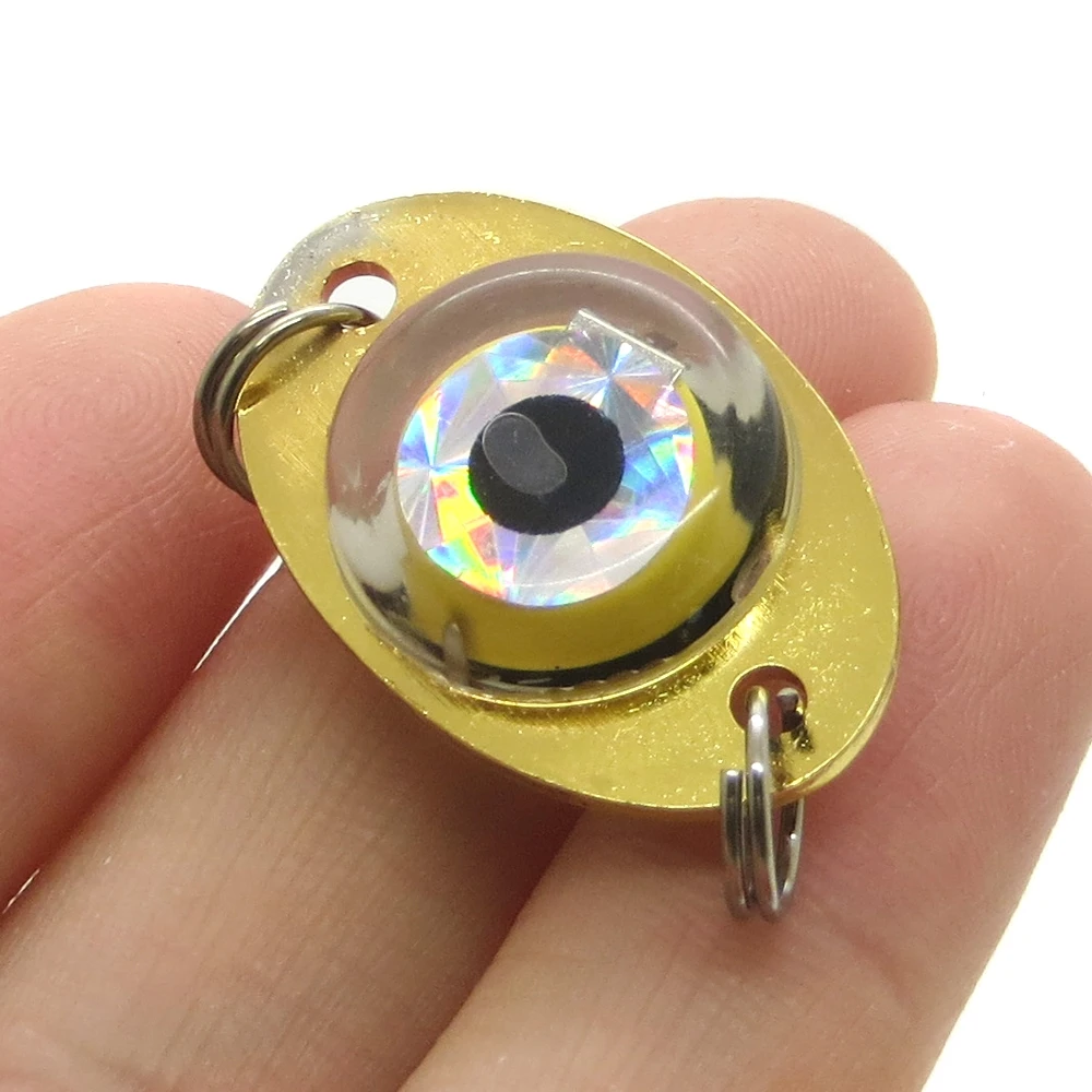 

Free sample 3 cm 4g Super Mini 150 Hours LED Deep Drop 1000M Underwater Eye Shape Fishing Lure Light, 4 colors