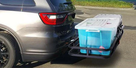 folding aluminum hitch cargo carrier