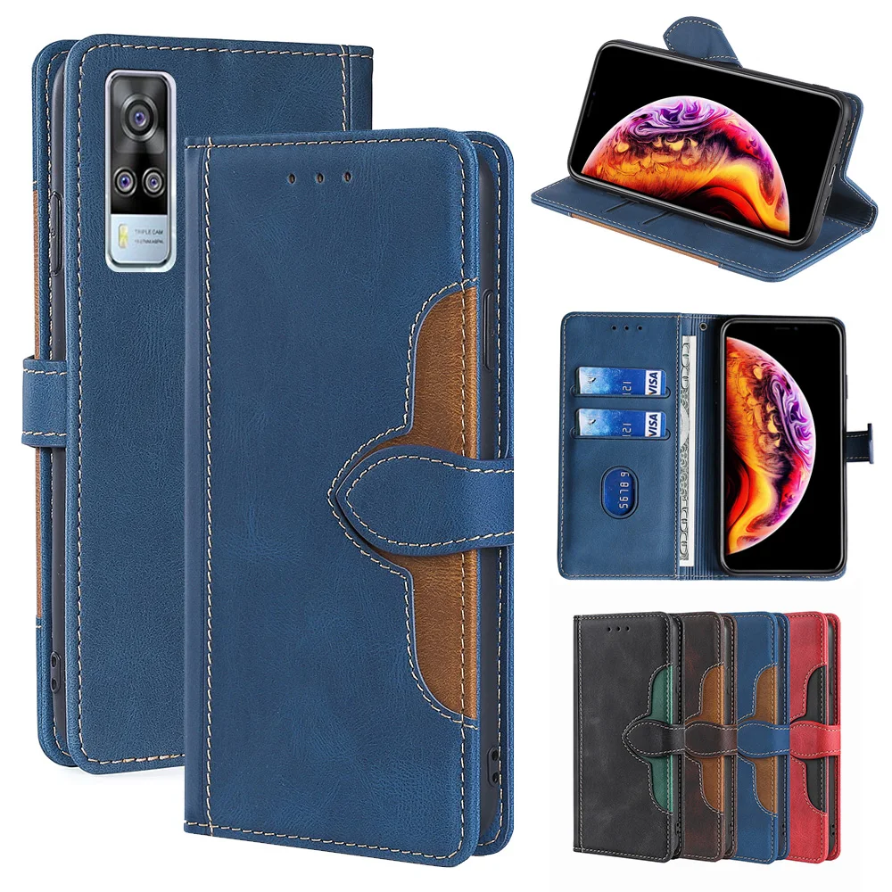 

Case for VIVO Y93 Y20 Y51 Leather Phone Cover ,Mobile Case for VIVO Y93 Y97 Y85 Y83 Y81 Y73S Y71 Y70S Y52 Y53 Flip Phone Cover, 4 colors for your choose