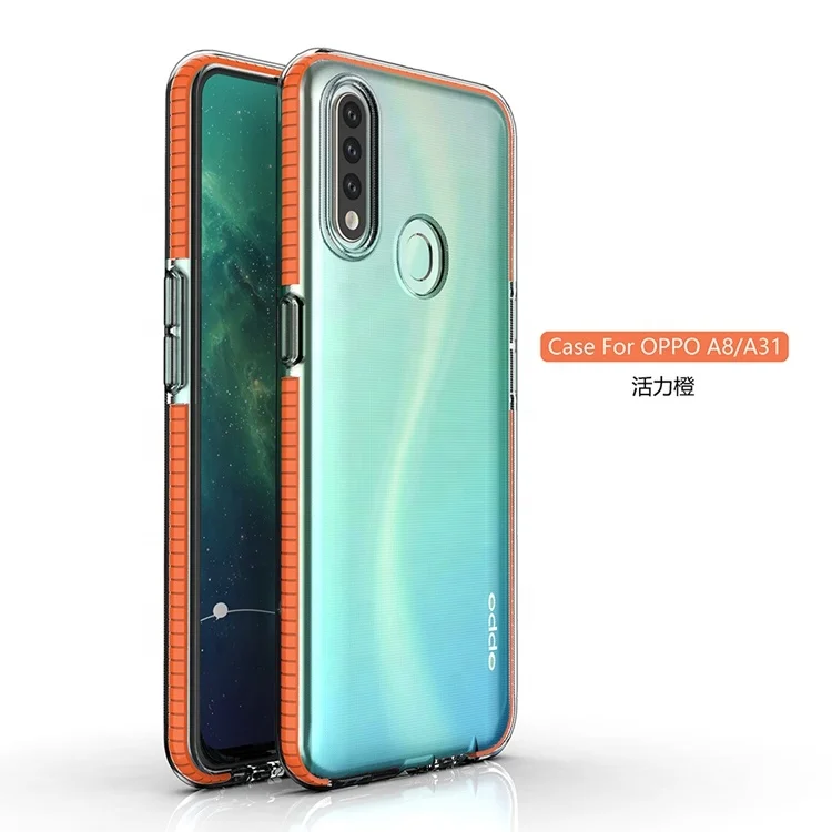 

For OPPO A8/A31 2020 case,transparent Shockproof Bumper Slim Protection clear Flexible TPU Case Back Cover for Oppo A8/A31