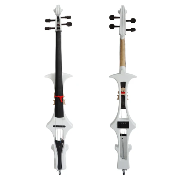 

Professional handmade cellol high quality electric cello, White