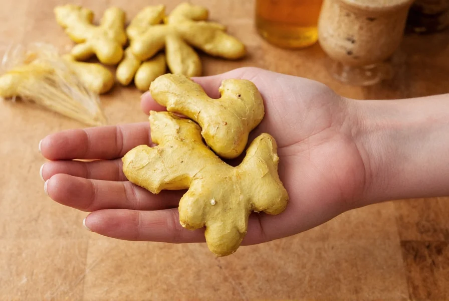 Scientist examining ginger compounds under microscope in laboratory setting