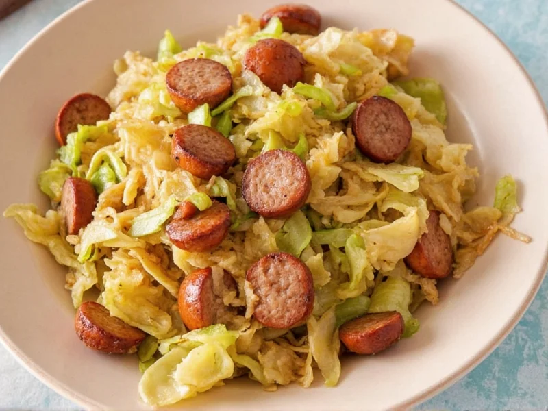 Fried Cabbage with Sausage Recipe in 30 Minutes