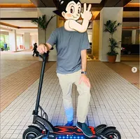 

60V 24.5AHLG Kaabo Fast Selling Mantis Electric Scooter Double Brushless Motor 1000w X2 with LCD Intelligent Display