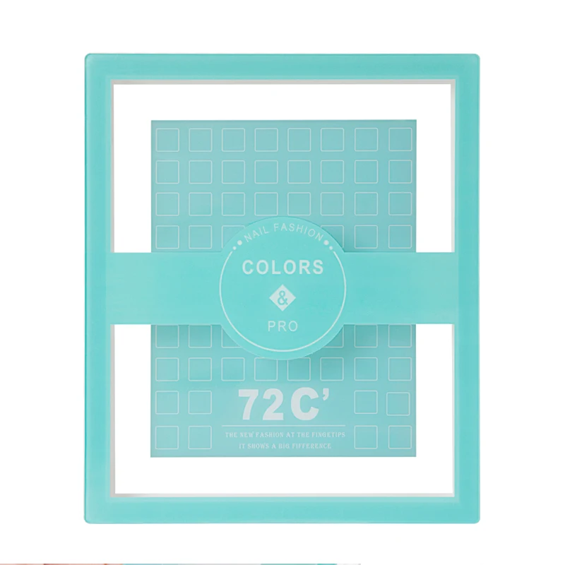 

customize new arrival nail tool professional and fashionable nail color chart book 120 grids nail display book OEM 30 pcs, Multi color