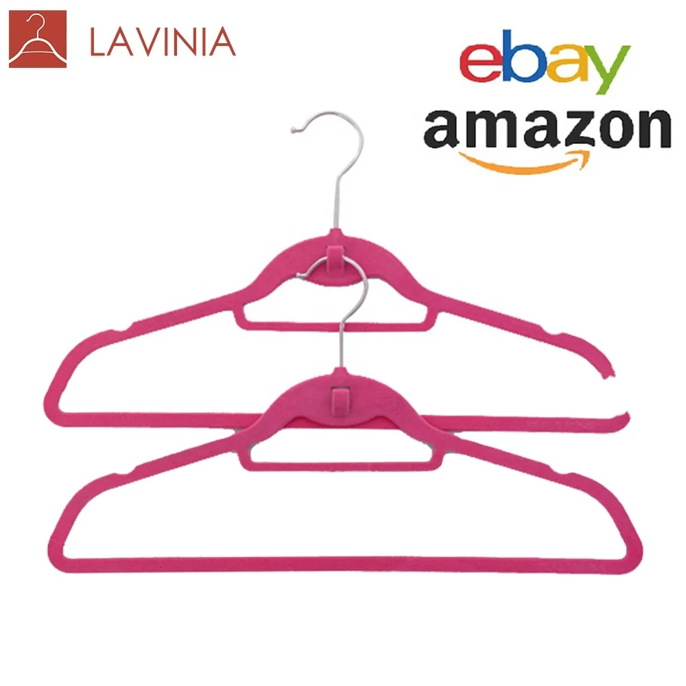 

LAVINIA Amazon Hot Joint Hook Velvet Hanger with Cascade, Any color