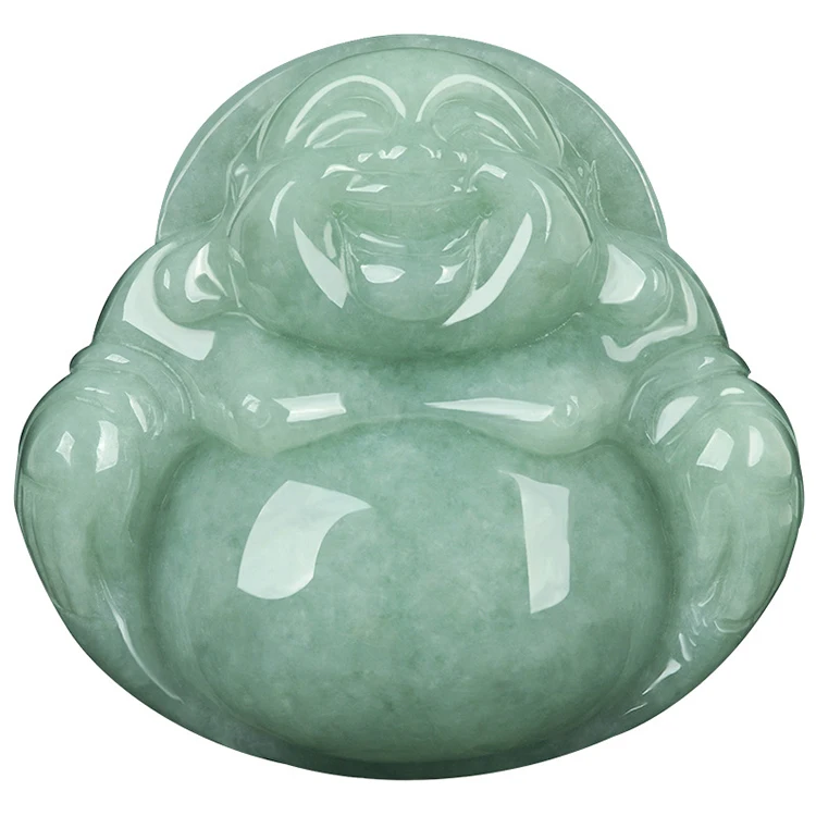 

Certified Grade A Natural Burmese Jade Bean Green Buddha Maitreya Buddha Pendant Ice Jade Pendant Men And Women Jade Wholesale