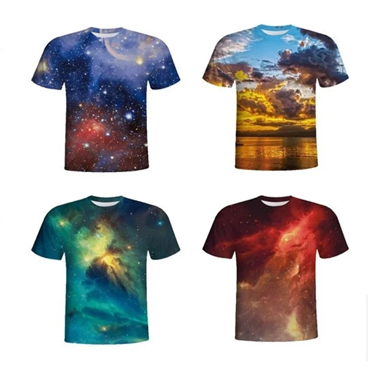 

95% polyester 5%cotton men OEM 3d sublimation custom printing t-shirt, Colorful