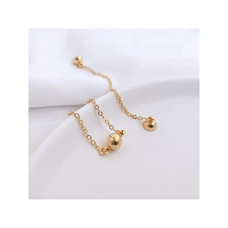 

Special Design Spherical Magnetic Buckle 14K Gold Luxury Magnetic Buckle Parts