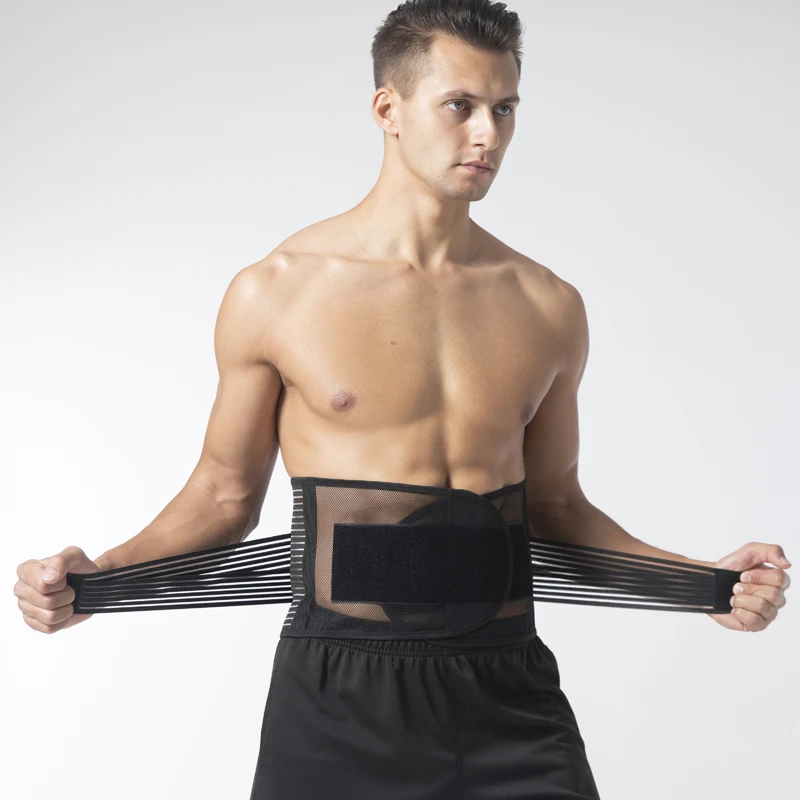 

Hot sale thin fish silk Sweat Waist Trainer Private Label Double Straps Custom Waist Support For Women men