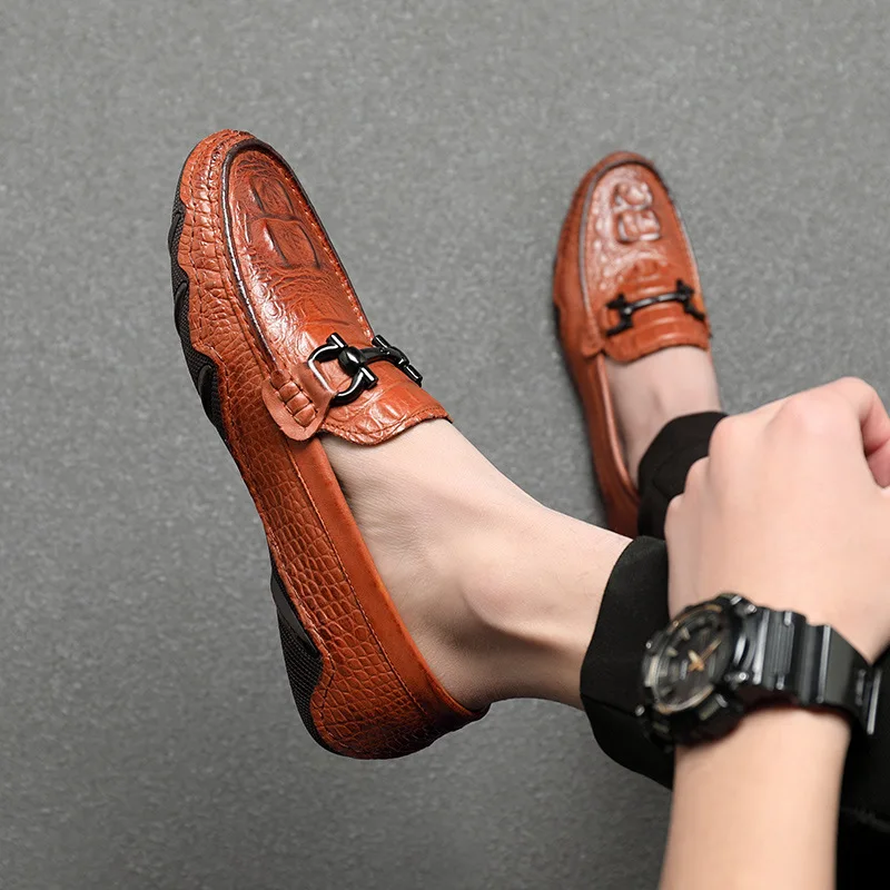 

S0003B High quality Business casual comfortable all-match men's loafers leather casual shoes