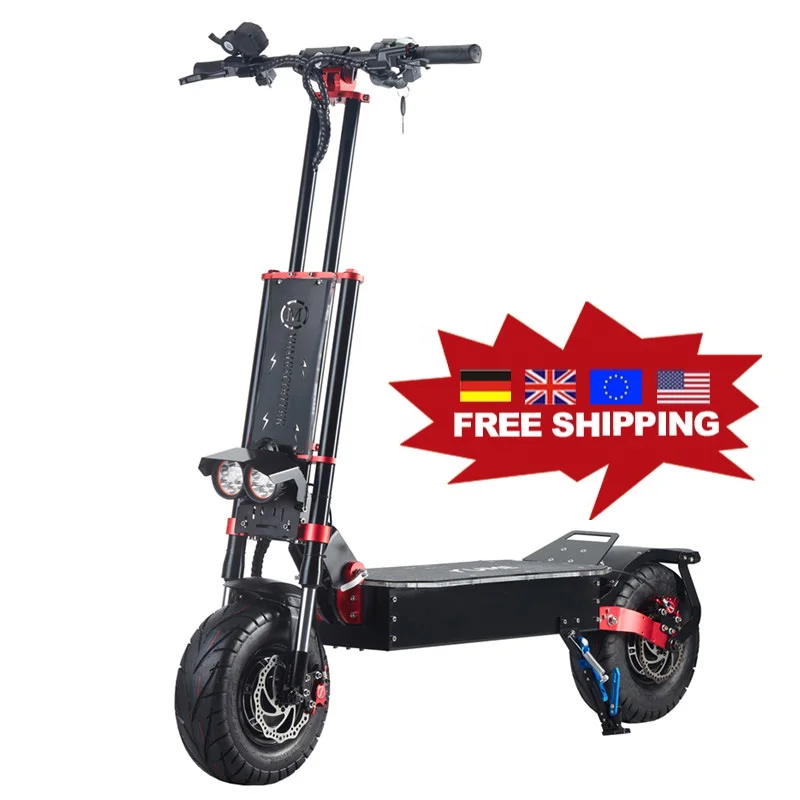 

13 inch Eu Warehouse Free Shipping 5600w 60v powerful folding scooer with acrylic lights electric scooter