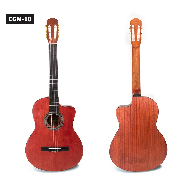 

CGM-10 39 inch chinese professional factory Matt Cedar Top Cutaway Body Nylon String Classic Guitar, N classical guitar