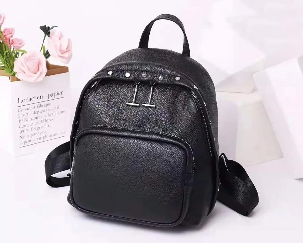 

Wholesale Luxurious Buy Design Outdoor Shoulder Bag Soft Genuine Leather Women Backpacks Picnic Backpack