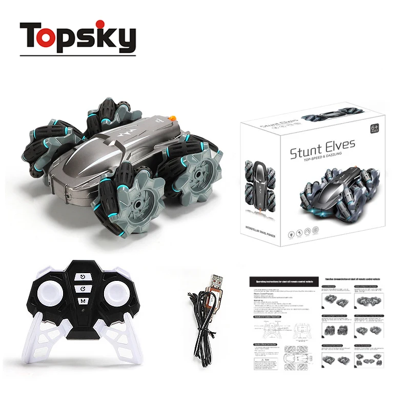 Remote Control Car Rc Wall Climbing Car With 2.4g Rechargeable Box 360