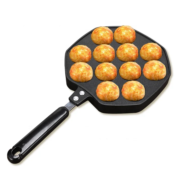 

Takoyaki Pan 12 Cavities Aluminum Non-stick Grill Pan Plate Octopus Ball/Pancake Maker Baking Mold