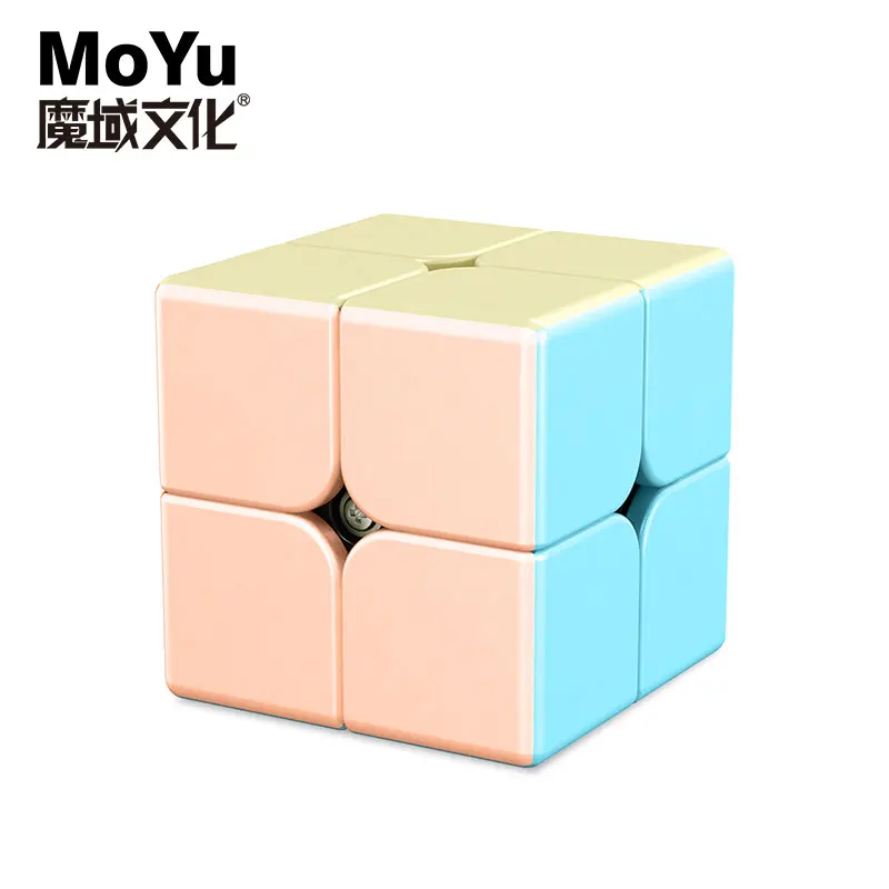 

Moyu Meilong Macaron 2x2 Magic Cube MFJS 2x2x2 Cubing Classroom Pink Cube Christmas Gift Toy For Girls