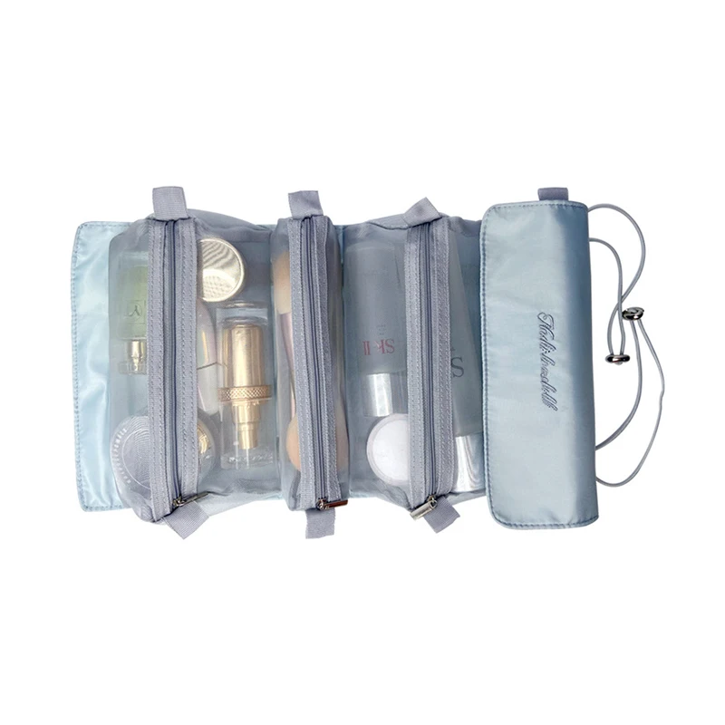 

Customize Design 4-in-1 Removable Makeup Bag Wash Gargle Bag Foldable Makeup Bag, Grey, yellow, pink, red, black