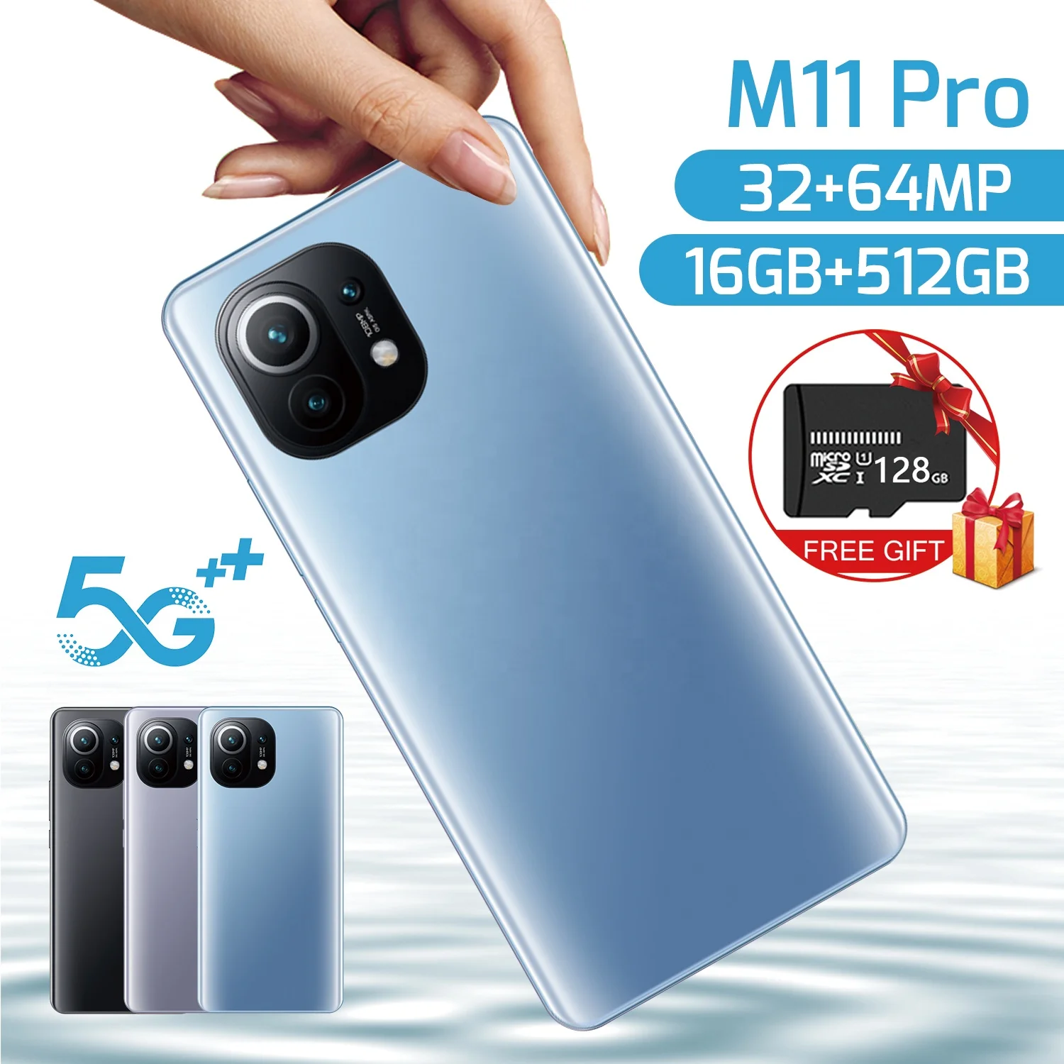 

MI 11 PRO Newest Smartphone 8GB RAM 256GB ROM 6800mAh Deca Core CPU Mobile Phone 64MP Cameras Moblie phones