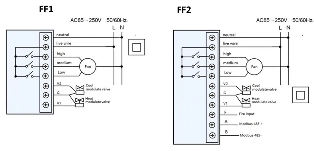 Modulating Valve 4 Pipe Thermostat - Buy Fan Coil Unit 0-10v Thermostat