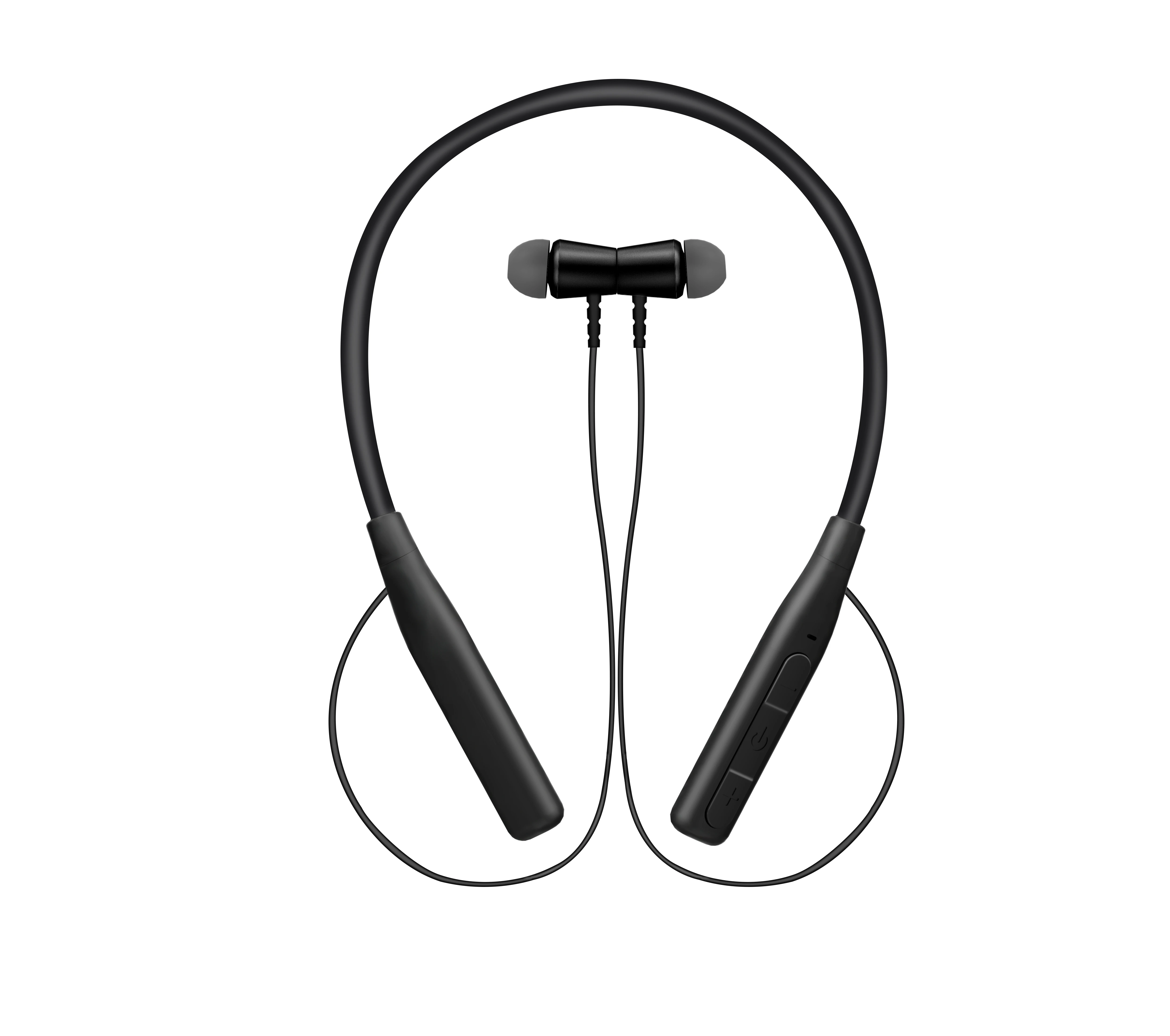Fashion Wireless Sport Headphones Metal Neckband Headsets Foldable HIFI Earphone With Mic